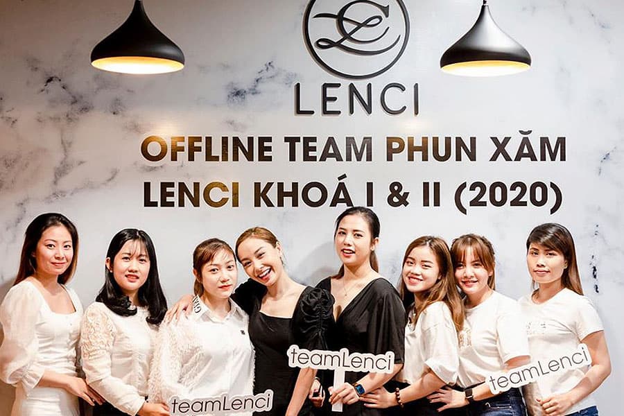 Học viện phun xăm thẩm mỹ Lenci Bình Dương